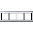 MERTEN - AQUADESIGN-Rahmen, 4fach, aluminium
