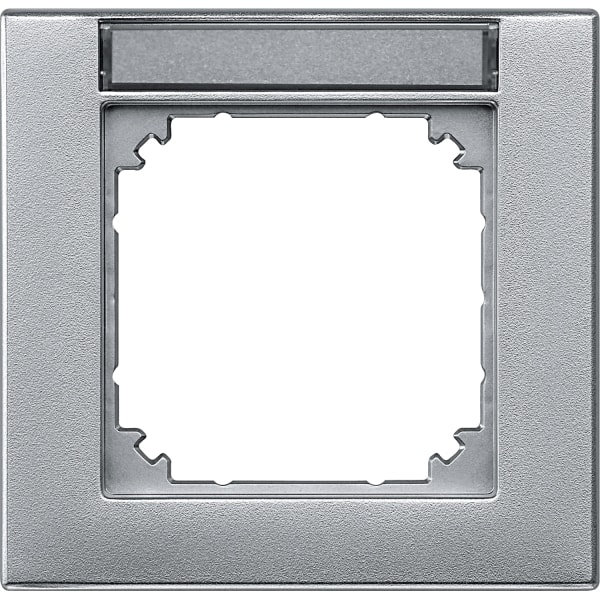 MERTEN - M-PLAN-Rahmen, 1fach beschriftbar, aluminium