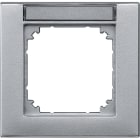 MERTEN - M-PLAN-Rahmen, 1fach beschriftbar, aluminium