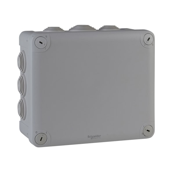 SCHNEIDER ELECTRIC - Mureva BOX, Abzweigdose, 10 Tüllen Ø25+2xØ32, 175x150x80mm