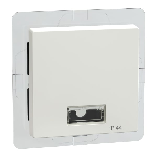 MERTEN - Wippe mit rechteckigem Symbolfenster IP44, polarweiß glänzend, System M