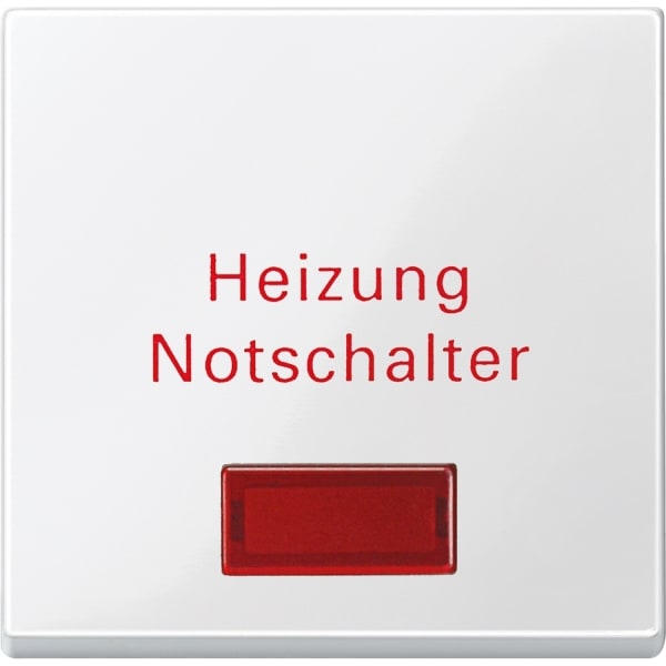 MERTEN - Wippe für Heizungs-Notschalter, polarweiß glänzend, System M