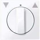 MERTEN - Zentralplatte f. Rollladen-Tast-Rastschalter-Eins., aktivweiß glänzend, System M