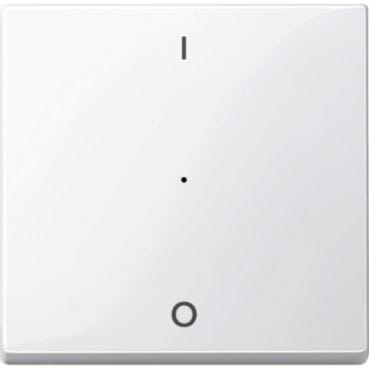 MERTEN - Wippe für Tastermodul 1fach mit Aufdruck 1/0, polarweiß glänzend, System M