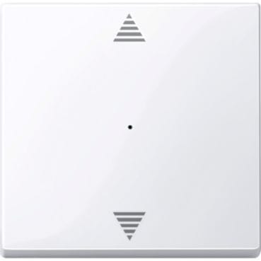 MERTEN - Wippe für Tastermodul 1fach mit Aufdruck Auf/Ab, aktivweiß glänzend, System M