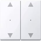 MERTEN - Wippen für Tastermodul 2fach mit Aufdrucken Auf/Ab, aktivweiß glänzend, System M