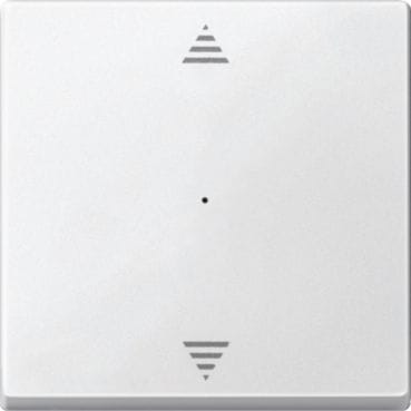 MERTEN - Wippe für Tastermodul 1fach mit Aufdruck Pfeile Auf/Ab, polarweiß, System M