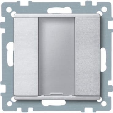 MERTEN - Taster 1fach plus, aluminium, System M