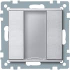MERTEN - Taster 1fach plus, aluminium, System M