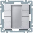 MERTEN - Taster 4fach plus, aluminium, System M