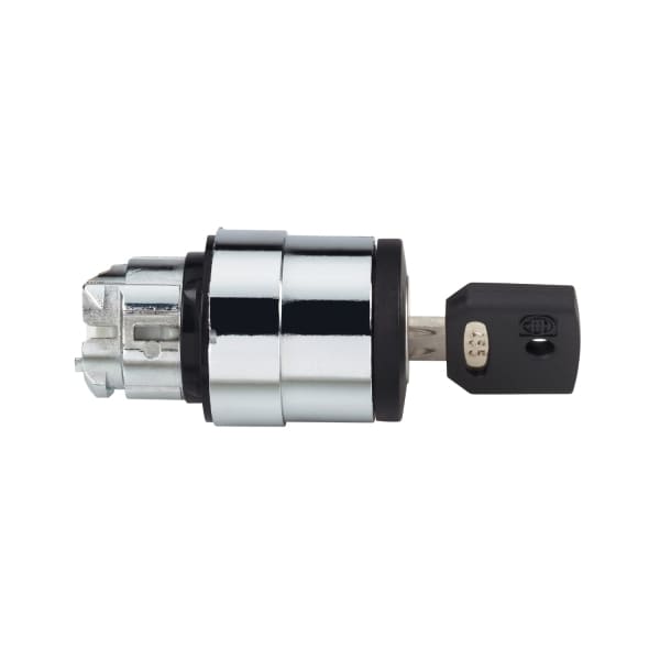 SCHNEIDER ELECTRIC - Schlüsselschalter, Frontelement, Harmony XB4, Metall, 22mm, schwarz, 2 Stellungen, rastend, mit Sonderschließung