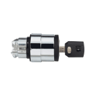 SCHNEIDER ELECTRIC - Schlüsselschalter Frontelement XB4, Metall, 22mm, schwarz, 2 Stell., tastend