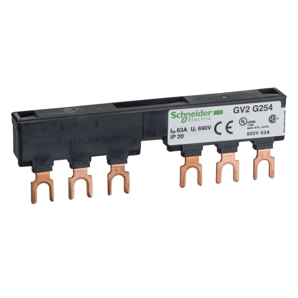 SCHNEIDER ELECTRIC - Drehstrom-Sammelschienensystem, 63A, 2Abgangsstellen, 54mm Abstand