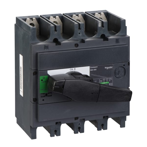 SCHNEIDER ELECTRIC - Lasttrennsch. INS400,4P, 400A/690V AC/250V DC,Drehantrieb schwarz