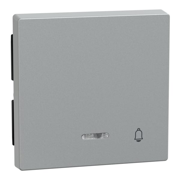 MERTEN - Wippe mit Kontrollfenster und Aufdruck Klingel, aluminium, System M