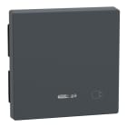 MERTEN - Wippe mit Kontrollfenster und Aufdruck Steckdose, anthrazit, System M