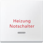 MERTEN - Wippe mit Kontrollfenster und Aufdruck Heizungsnotschalter, polarweiß, System M