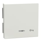 MERTEN - Wippe mit Kontrollfenster und Aufdruck Schlüssel, polarweiß glänzend, System M