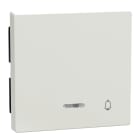 MERTEN - Wippe mit Kontrollfenster und Aufdruck Klingel, polarweiß glänzend, System M