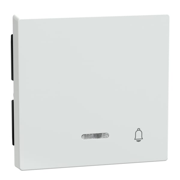 MERTEN - Wippe mit Kontrollfenster und Aufdruck Klingel, aktivweiß glänzend, System M