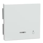 MERTEN - Wippe mit Kontrollfenster und Aufdruck Licht, aktivweiß glänzend, System M