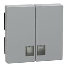 MERTEN - Wippe für Serienschalter mit Symbolfenster, aluminium, M-PLAN