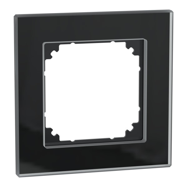 MERTEN - M-PLAN-Echtglasrahmen, 1fach, Onyxschwarz