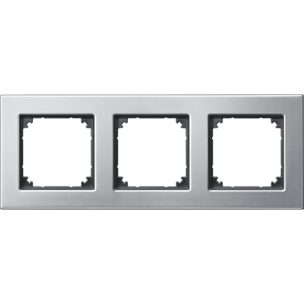 MERTEN - M-PLAN-Metallrahmen, 3fach, Platinsilber