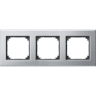 MERTEN - M-PLAN-Metallrahmen, 3fach, Platinsilber