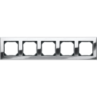 MERTEN - M-PLAN-Metallrahmen, 5fach, Chrom