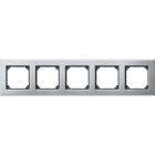 MERTEN - M-PLAN-Metallrahmen, 5fach, Platinsilber