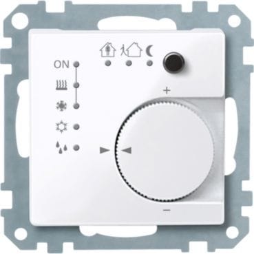 MERTEN - KNX RTR UP/PI m. Tasterschnittstelle 4fach, aktivweiß glänzend, System M