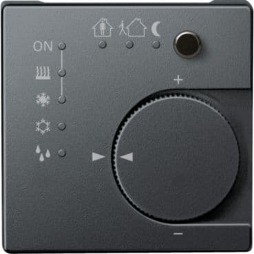 MERTEN - KNX Raumtemperaturregler UP/PI m. Tasterschnittstelle 4fach, anthrazit, System M