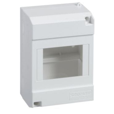 SCHNEIDER ELECTRIC - Micro Pragma Aufputzgehäuse, 4 TE, IP40, mit DIN-Gerätetragschiene
