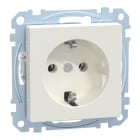 MERTEN - SCHUKO-Steckdose, Steckklemmen, polarweiß, System M