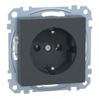 MERTEN - SCHUKO-Steckdose, Schraub-Liftklemmen, anthrazit, System M