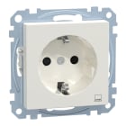 MERTEN - SCHUKO-Steckdose mit Kennz. Computer, BRS, StK, polarweiß glänzend, System M
