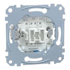 MERTEN - Taster-Eins. mit separatem Meldekontakt, Schließer 1-polig , 10 A, AC 250 V, StK