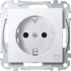 MERTEN - SCHUKO-Steckdose mit Kennz. Waschmaschine, BRS, Steckkl., polarweiß, System M