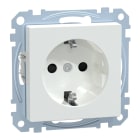 MERTEN - SCHUKO-Steckdose, BRS, Schraub-Liftklemmen, aktivweiß glänzend, System M