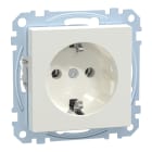 MERTEN - SCHUKO-Steckdose, Schraub-Liftklemmen, polarweiß, System M