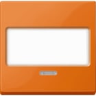 MERTEN - Wippe mit Schriftfeld und Kontrollfenster, orange, System M