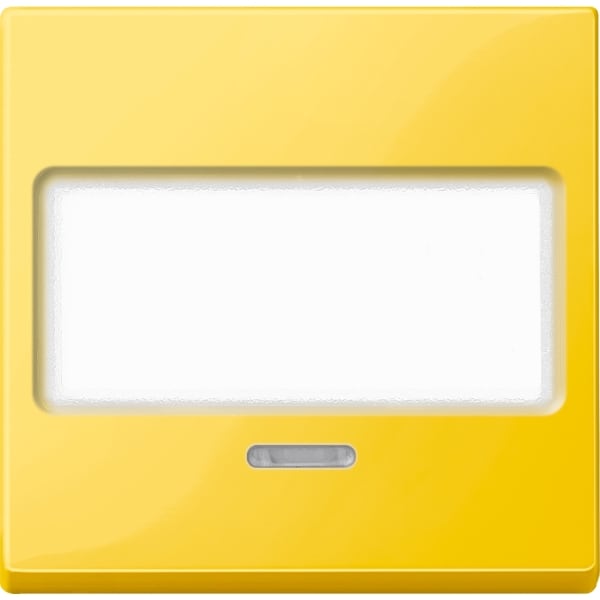 MERTEN - Wippe mit Schriftfeld und Kontrollfenster, gelb, System M