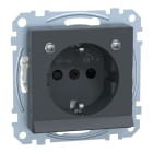 MERTEN - SCHUKO-Steckdose m. Lichtausl. u. LED-Bel.-Modul, BRS, StK, anthrazit, Sys. M