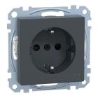 MERTEN - SCHUKO-Steckdose mit Kennz. Waschmaschine, BRS, Steckkl., anthrazit, System M