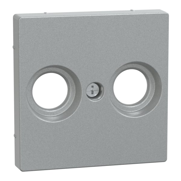 MERTEN - Zentralplatte für Antennensteckdosen, aluminium, System M