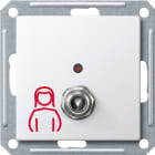 MERTEN - Sys.steckdose f. Birntaster comfort ohne Lichtfunktion, polarws. glänz., Sys. M