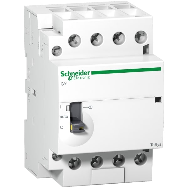 SCHNEIDER ELECTRIC - Installationsschütz GY, 4S, 6,5VA, Spule 220-240VAC, Ith: 40A, VE=4ST