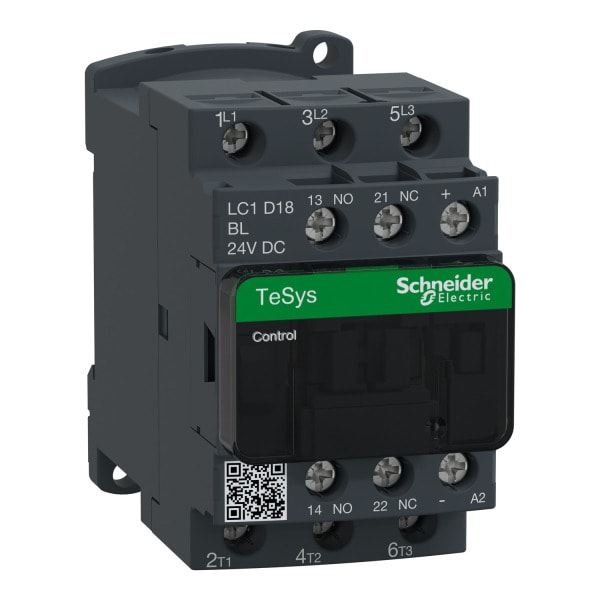 SCHNEIDER ELECTRIC - Leistungsschütz, 3p+1S+1Ö, 7,5kW/400V/AC3, 18A, Spule 24V DC
