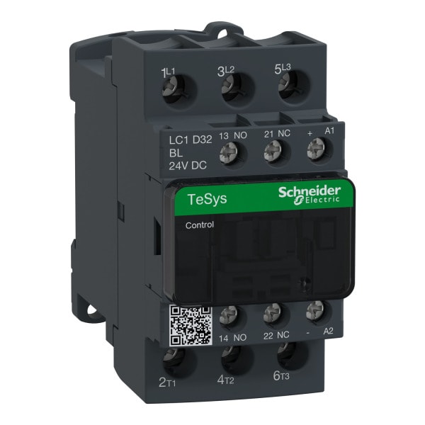 SCHNEIDER ELECTRIC - Leistungsschütz, 3p+1S+1Ö, 15kW/400V/AC3, 32A, Spule 24V DC